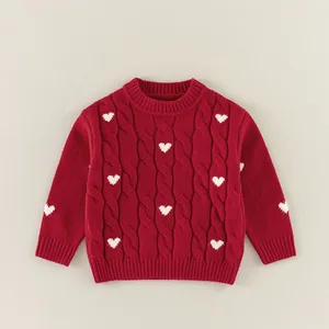 Children's Girl's Boy's Baby's Korean-style Crewneck Pullover Sweater Cardigan Winter 2023 Soft Treatment Ordinary Thickness