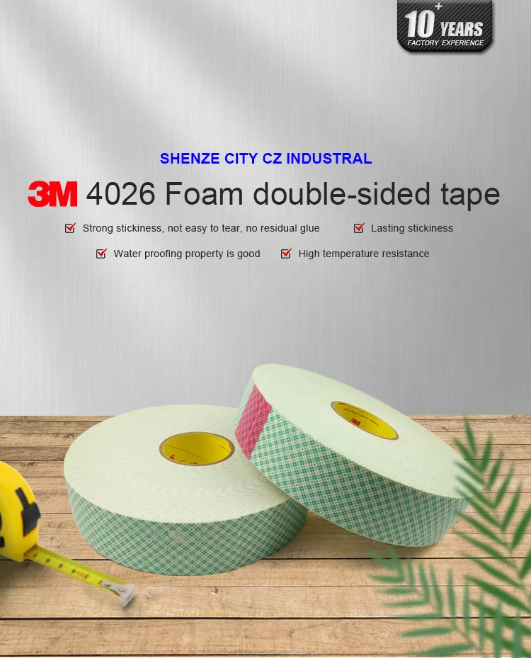 1 x 1 3M® 4026 Double Sided Foam Squares-1000 Per Case