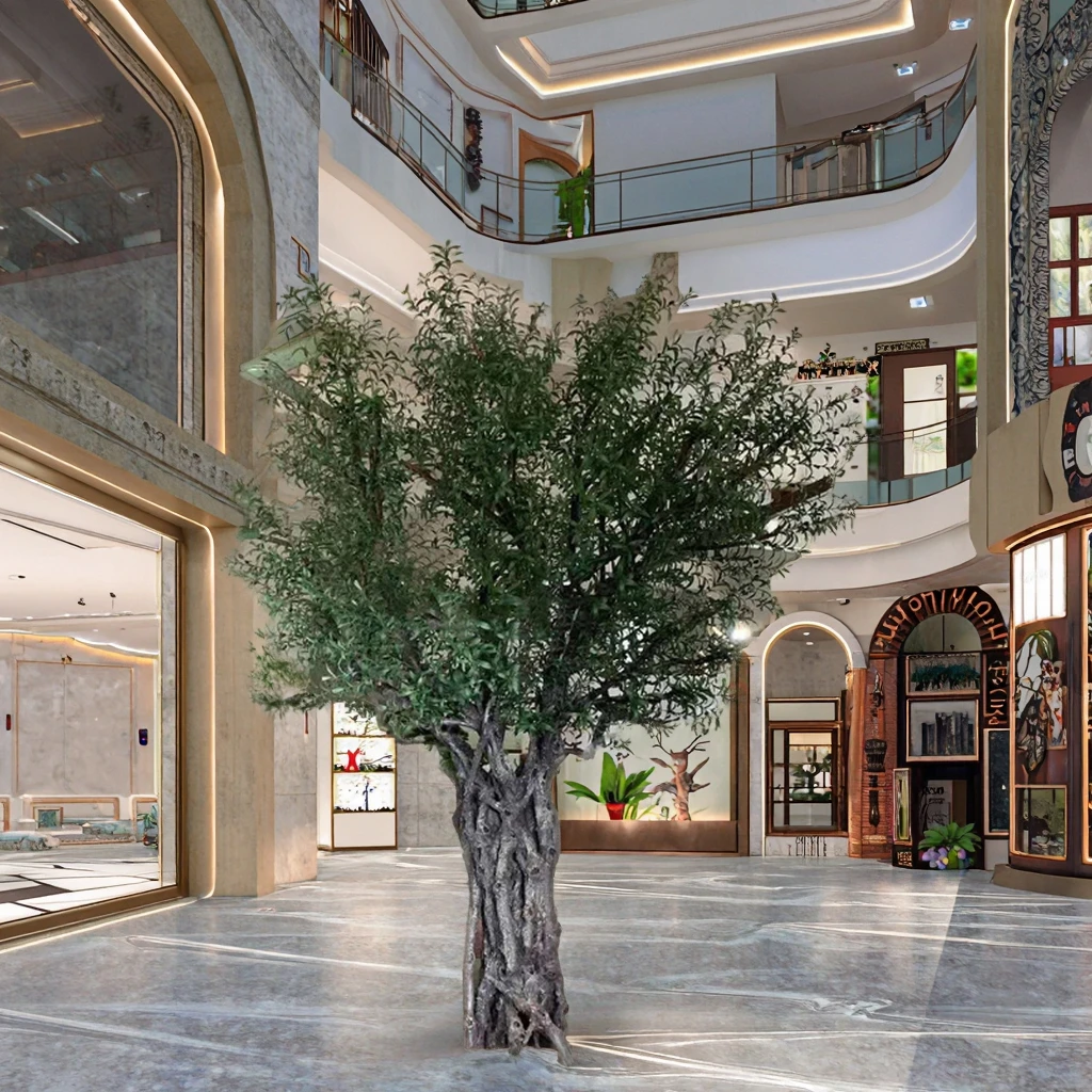 Albero Di Ulivo Artificiale 2,1 M Per Interni - 1789 Foglie, Vaso Incluso, Pianta Finta Realistica Per Soggiorno E Ufficio (Confezione Da 2)