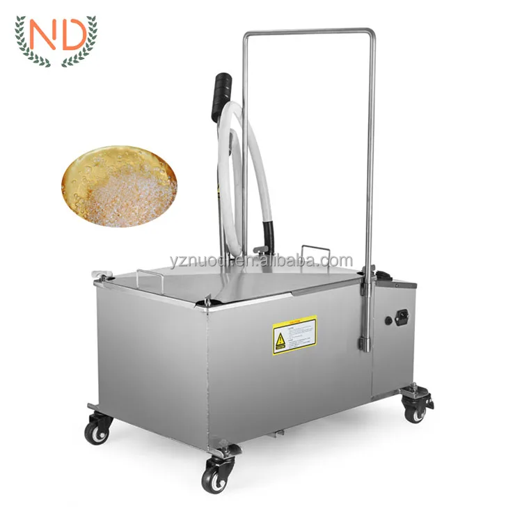 Movable Edible Cooking Oil Filtration Machines Deep Frying Oil Filter Machine Filtration Cart