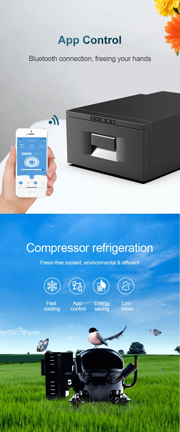 Alpicool 12v Drawer Fridge Metal Drawer Type For Boat Freezer Marine