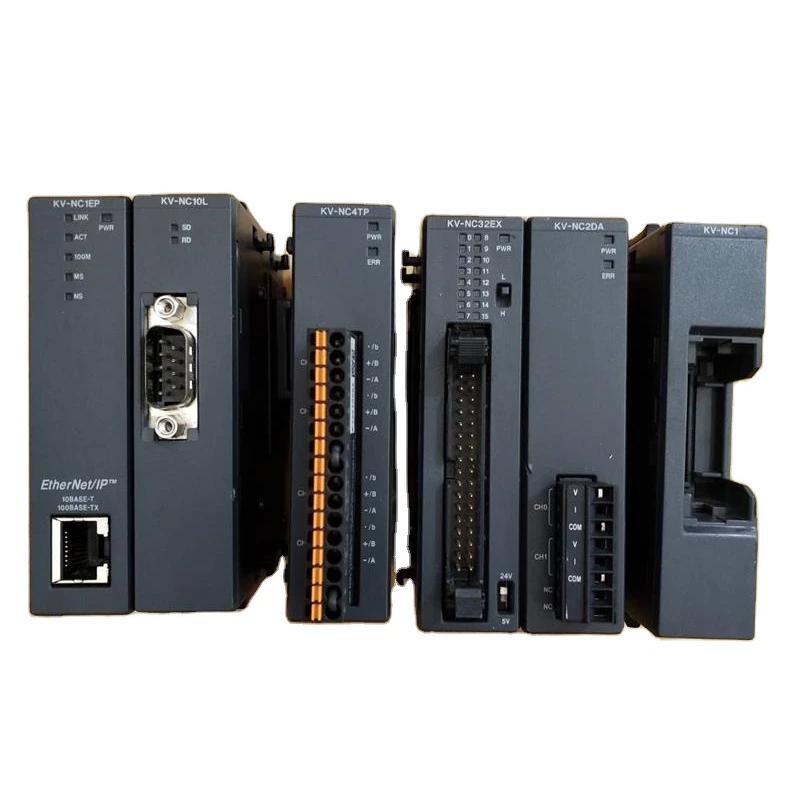 KEYENCE Temperature Input Unit KV-NC4TP PLC with Label Machine KEYENCE Temperature Input Unit KV-NC4TP PLC with Label Machine
