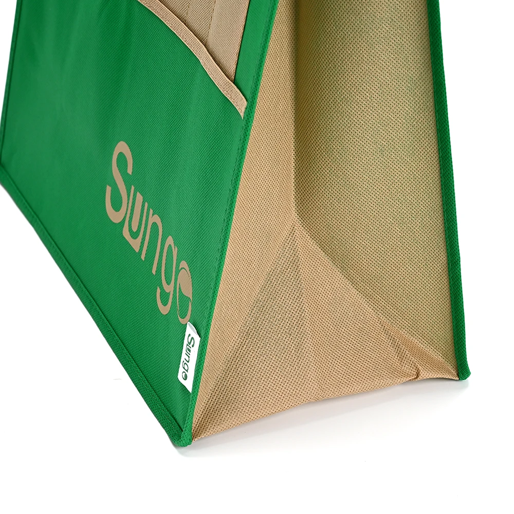 Wholesale Hot Selling High Quality Custom Printed Portable Large Tote Bags Thermal Waterproof Non-Woven Shopping Bags supplier