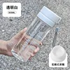 Flacon blanc transparent à double bouchon [600ml]