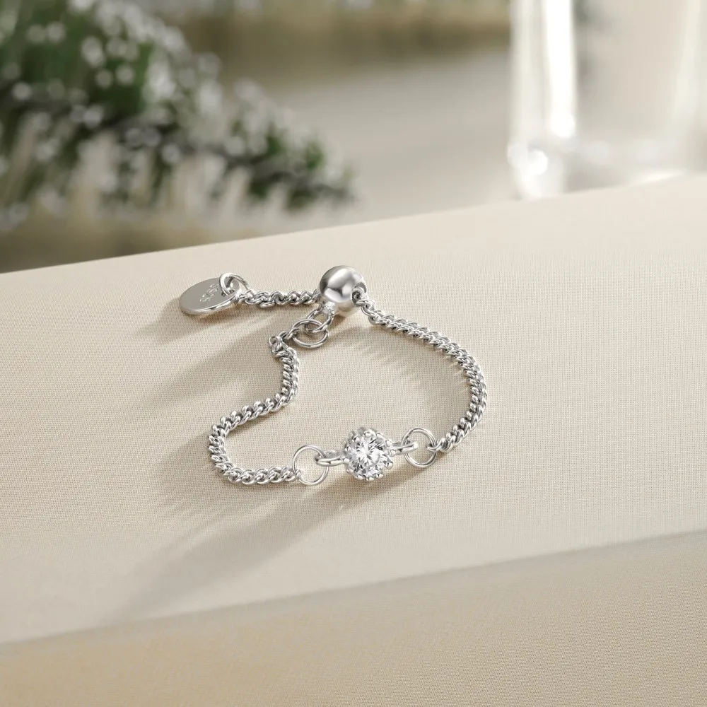 KAKODIY Unique Personalized Design Beautiful Rhodium 18K Gold Plated 925 Sterling Silver Chain 5A Zirconia Christmas Jewelry Ring detail 9