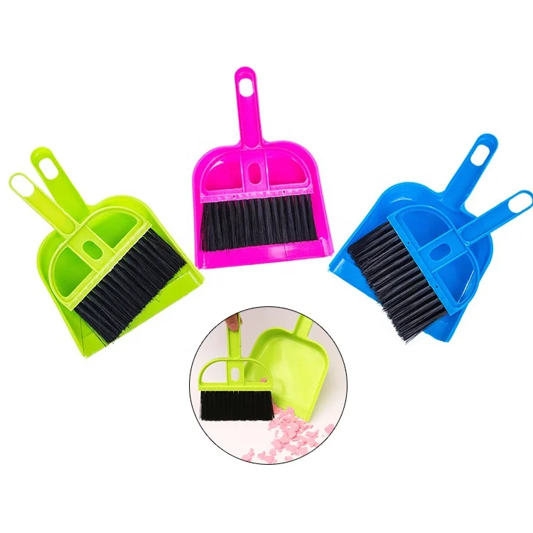 Mini Hand Computer Keyboard Cleaning Whisk Brush Broom Dustpan Set For ...