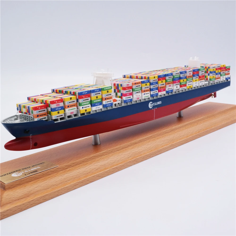 【A】35cm TS-LINE container ship model Custom ship model gifts O.A.S ship model