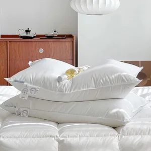 White Cotton Pillows Down Alternative Filling luxury five star hotel pillow for Healthy Sleeping