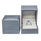 Silver Leather Necklace High Quality Silver Color PU Leather Boxes Large Size Cuban Link Jewellery Pearl Necklace Choker Packaging Box