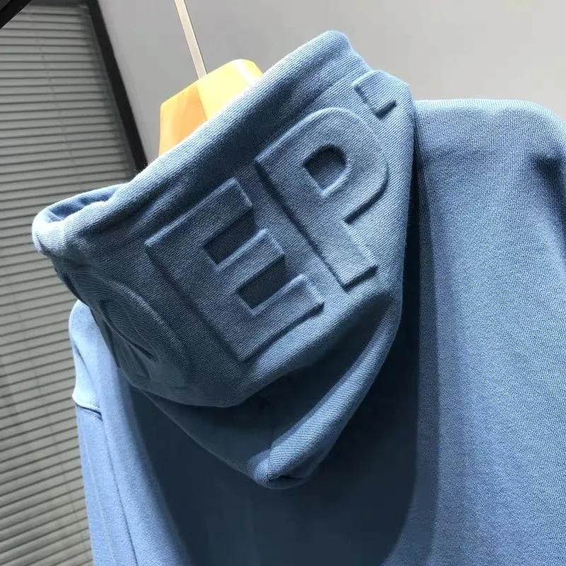 embossed logo sweatshirt