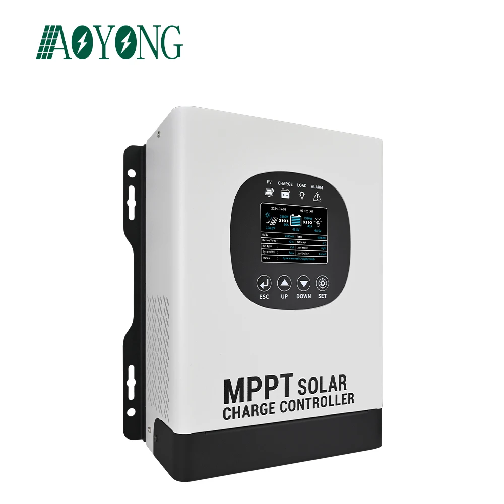 Smart Solar Panel Charger Regulator 24V 48V 96V 192V DC Output 40A Metal Case Protection MPPT Solar Charge Controller