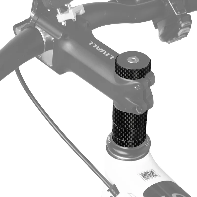 RIDERACE Bicycle Headset Spacer 28.6MM 1-1/8" Bike Front Fork Stem Carbon Fiber Washer Adjustment Ultra Light MTB Accessories