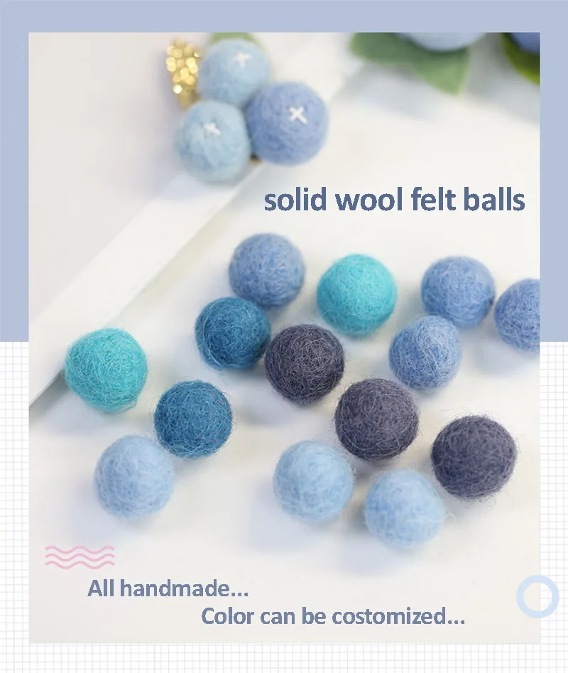 4cm Wholesale Felt Balls [100 Colors] - Felt & Yarn