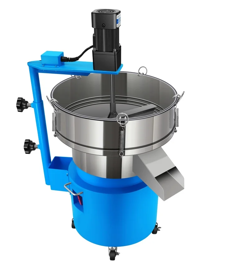 600mm Vibrating Flour Sift Machine Automatic Vibrating Grading Screening Soybean Milk Sieve Rice Sieve Machine for Food Industry