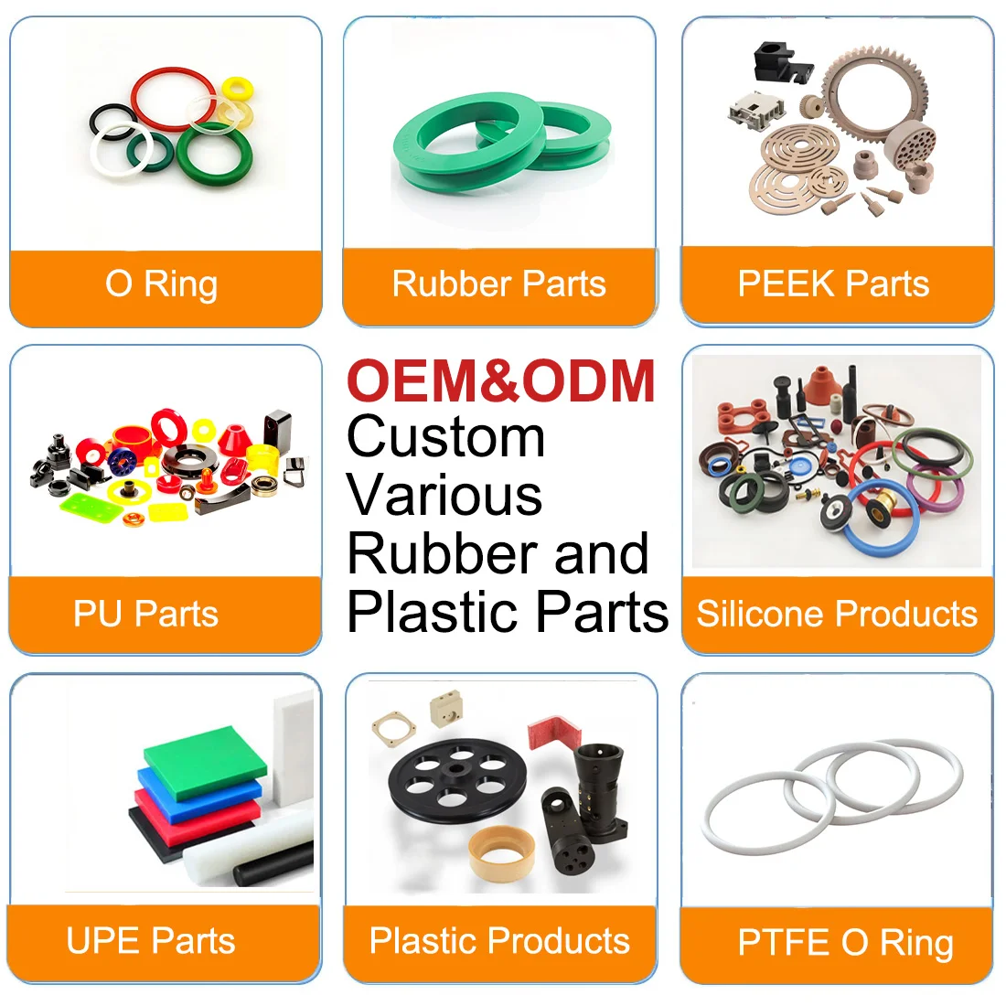For DLSEALS Custom Rubber Sealing Strip Kit PTFE O-Ring Cord Vulcanizing Factory Wholesale Price Processing Service Cutting