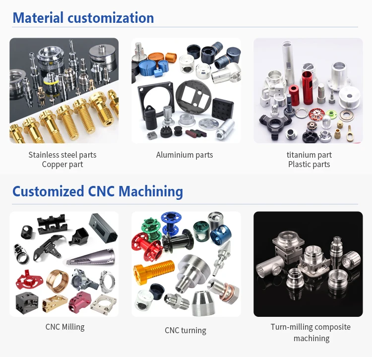 5 axis mechanical component aluminium CNC milling process machined parts  CNC machining parts manufacture