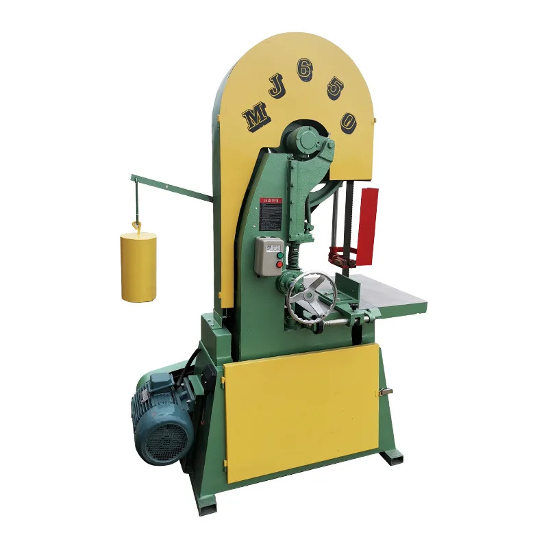 TEBAK Good Quality MJ650 Woodworking Solid Wood  Cutting Band Saw Machine Vertical Resaw Band Saw for Industrial