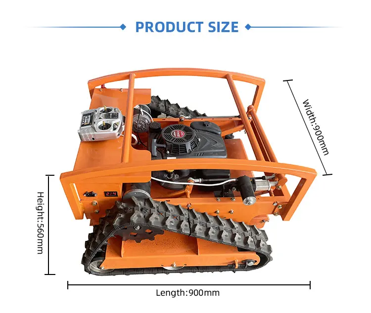Professional Remote Control Gasoline Robot Lawn Mower 4-Stroke DIY Grade Self-Propelled Weeder for Agriculture Forestry Farms