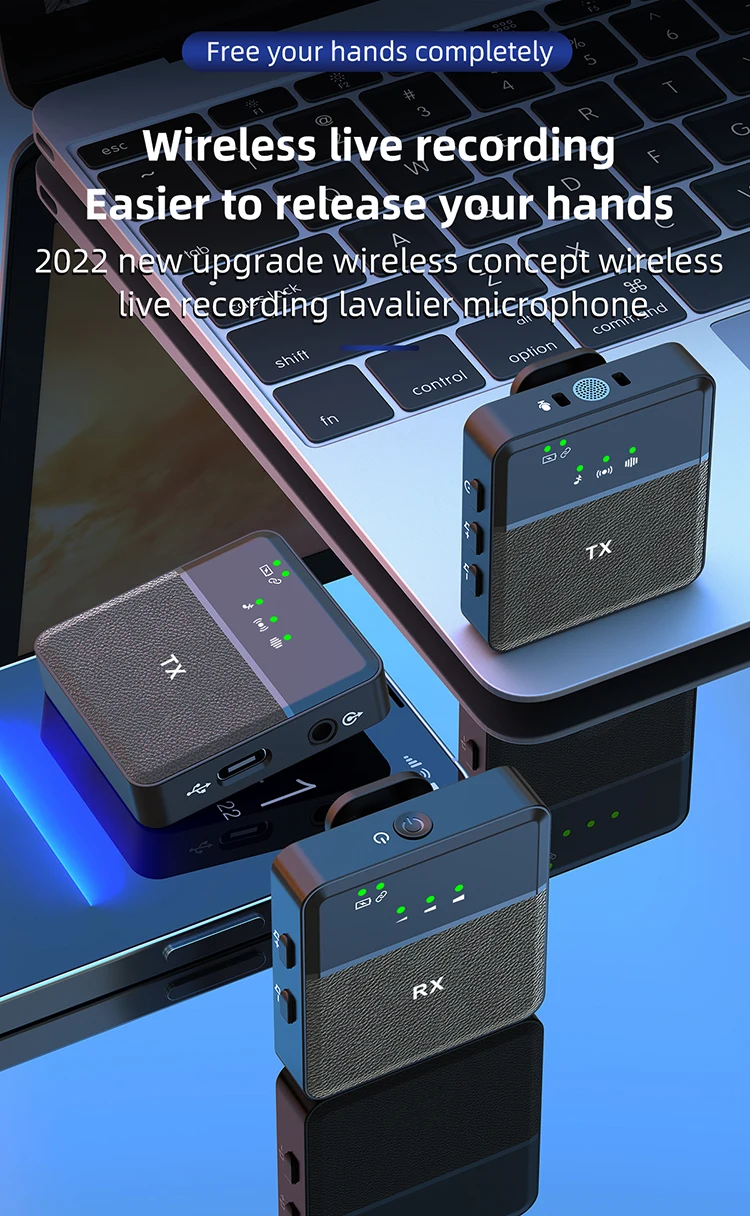 Sx9 Wireless Collar Clip Microphone For Interview Recording Noise