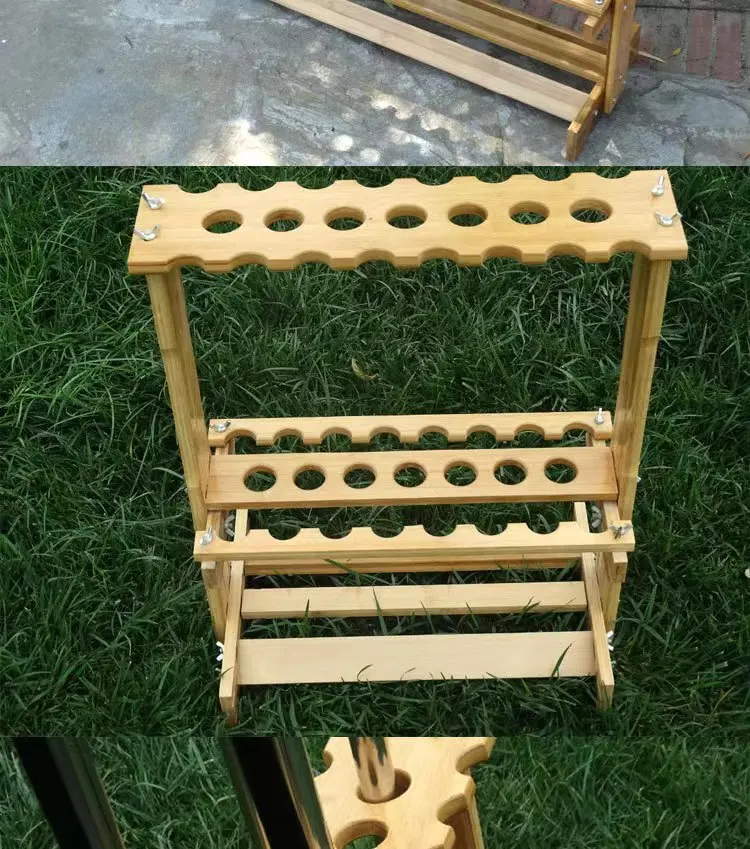 Fishing Rod Display Rack Holder Designed To Stand Various Types Of Rods