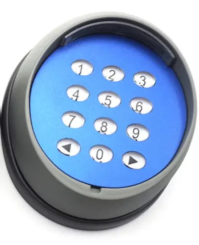Tastiera Wireless Impermeabile Per Cancello Automatico, In Lega Di Zinco, Frequenza 433 MHz, Batteria Lunga Durata (1 Anno), Blu - 3
