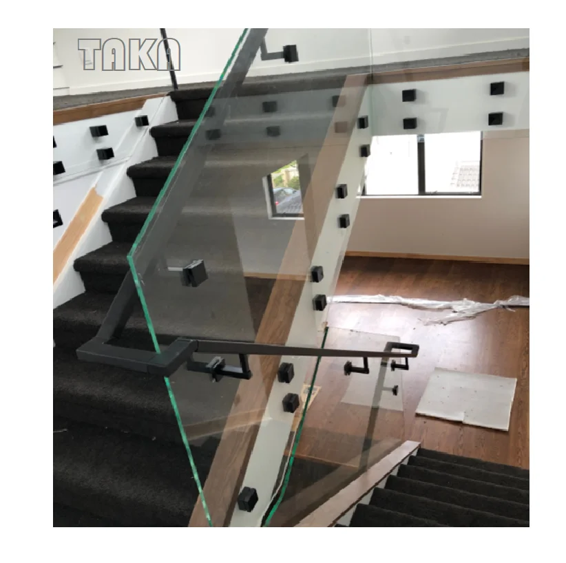 Customized Side Mount Frameless Glass Railing Balustrade Stainless Steel Glass Standoff Fixing