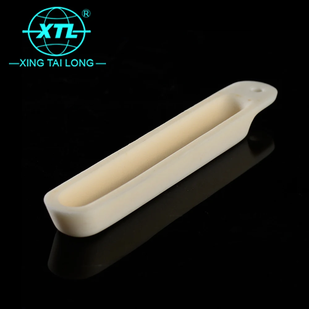 SINTYRON High Temperature Resistant High Purity square Al2o3 Alumina Ceramic Evaporating Combustion Boat Crucible for Lab Use