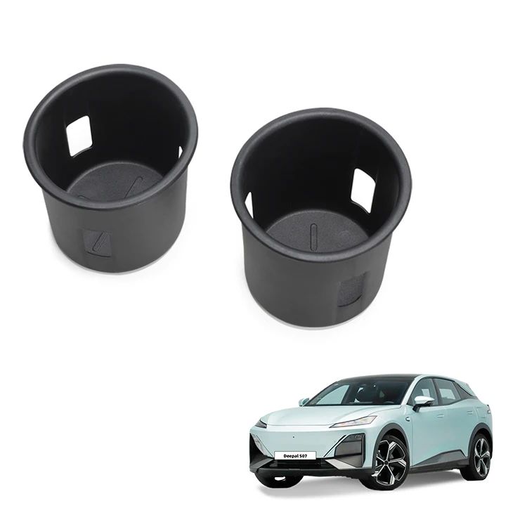 Cupholder till Centralstyrenhet för Changan Deepal S07 Tillbehör TPE Plast Cupholder Kantförstärkning Fordonsinredningsdetaljer