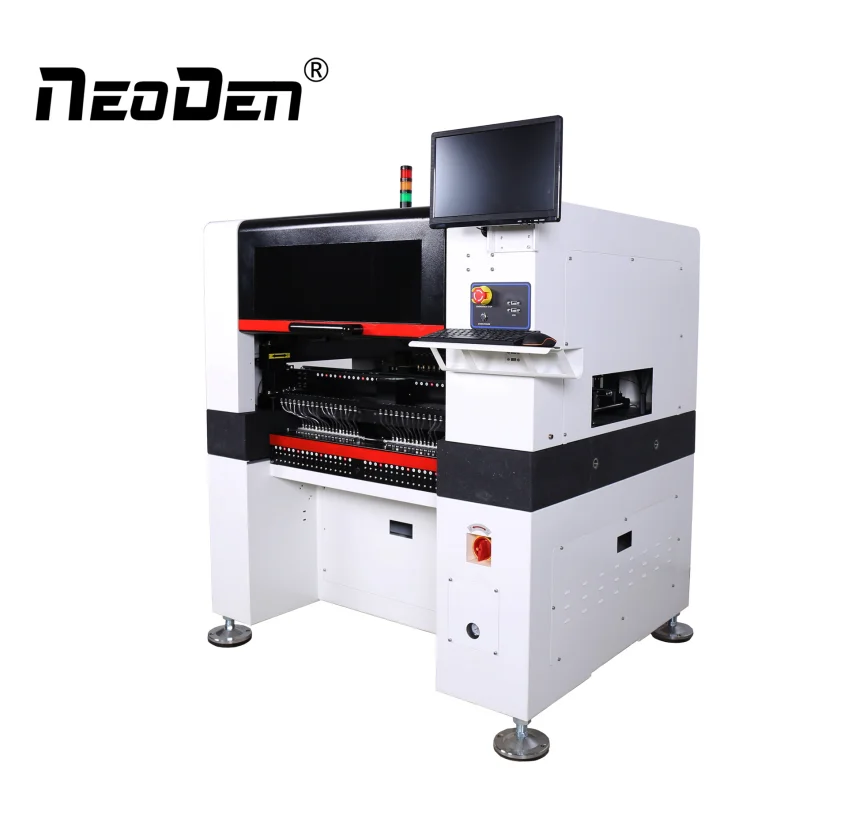NeoDen электронная SMD Пайка и SMT светодиодная линза, недорогая машина для пайки и размещения с 8 головками SMT Монтажная машина
