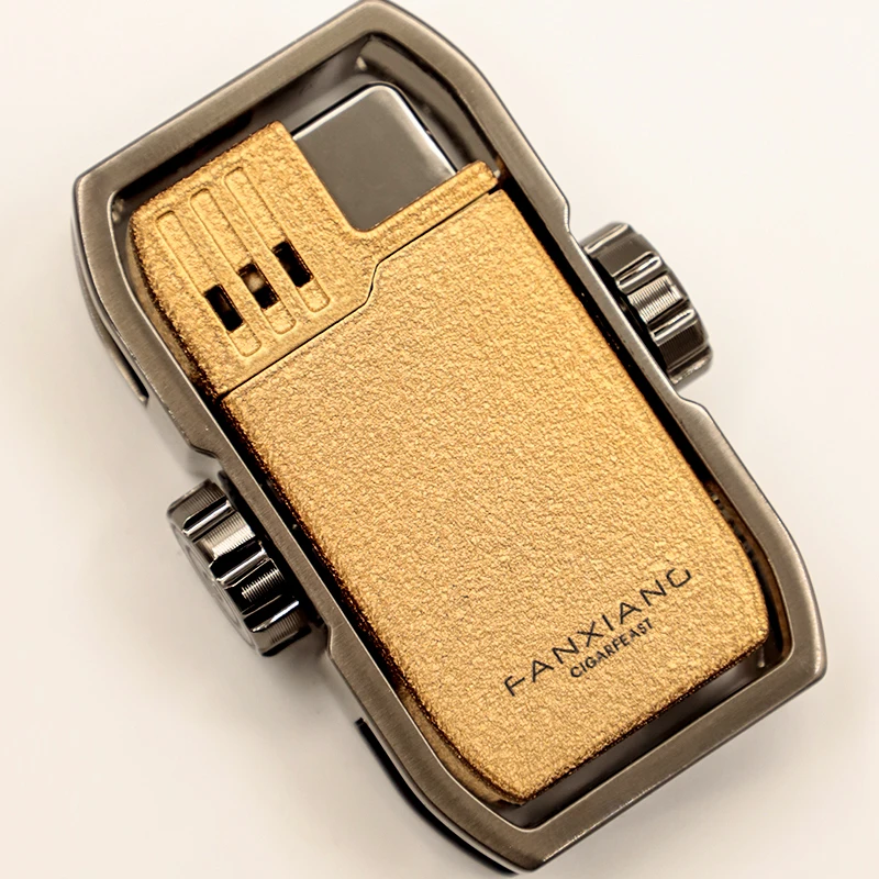 FanXiang Adjust Flame with Punch Cigar Cigarette Lighter Strong Windproof Single Fires Torch Lighter