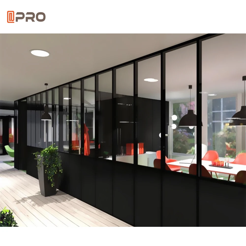 High Quality clear Office Partition Freest and Workstations Modular Office Divider Glass Office Partition Separation WALL System