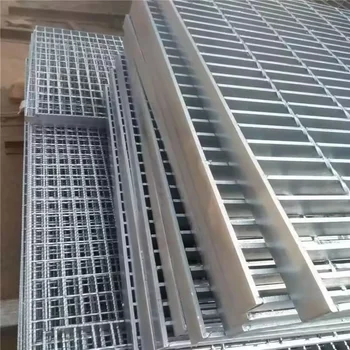 Hot-dip galvanized plain drainage covers steel grating platform steel flooring walkway metal grating