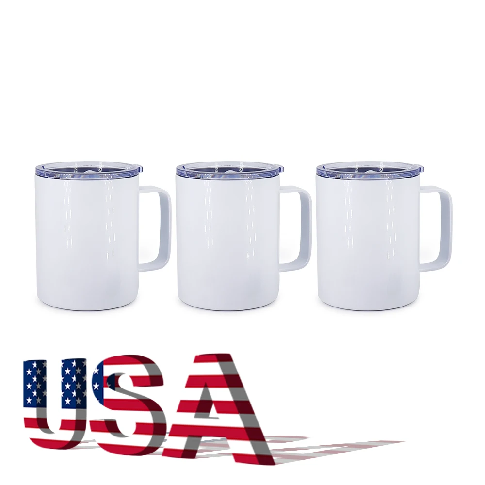 10oz Stainless Steel Sublimation Blank Sublimation Tumblers With Straw And  Lid White Coffee Cup For Cricut Mug Press And Subsublimations Print From  Allanhu, $5.55