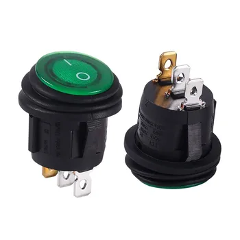 Oem Odm Custom Round Power Button Switch Toggle IP66 Waterproof Switch 250V Rocker Switch with Led Light