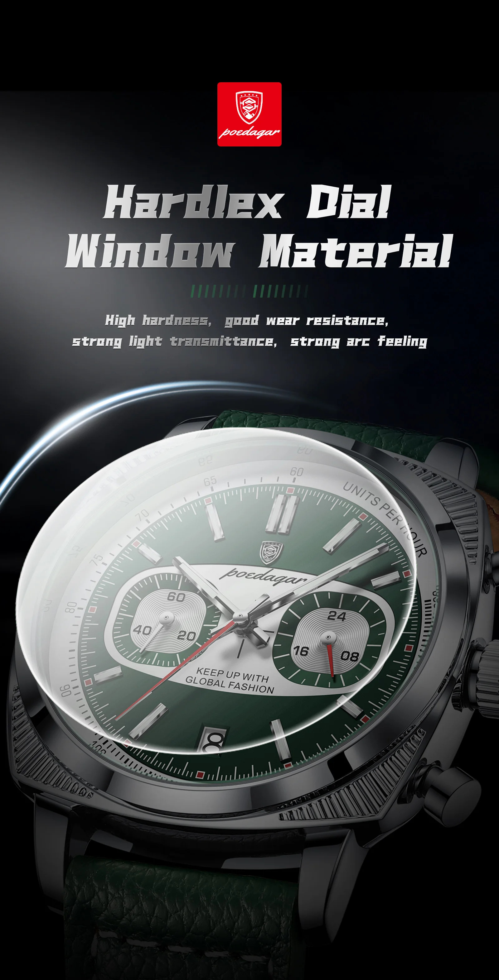 Poedagar 838 Chronograph Men's Watch