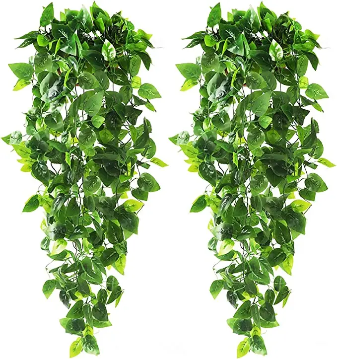 Ly-plantas Colgantes Artificiales De Hiedra Falsa,Hojas De Hiedra Falsa De  3,6 Pies Para Pared,Decoración Para Interiores Y Exteriores (sin Cestas) -  Buy Artificial Plantas Colgantes,Vid Hiedra Artificial,Falso Ivy Vid Falsa  Hojas De