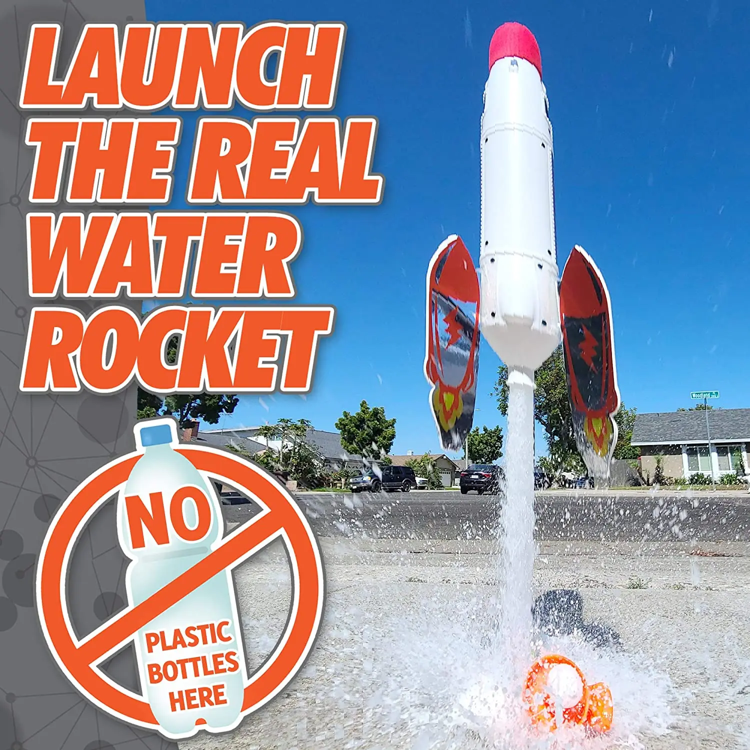 Fun STEM Toy Rocket Launcher Science Water Rocket Launch Kit Toys   for 8+ Kids