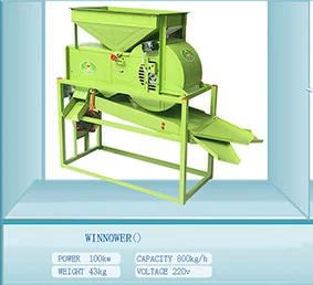 2024 Popular Soybeans Beans Wheat Seed Grain Cleaner Grain Winnower Wheat Cleaning Machine for Sale