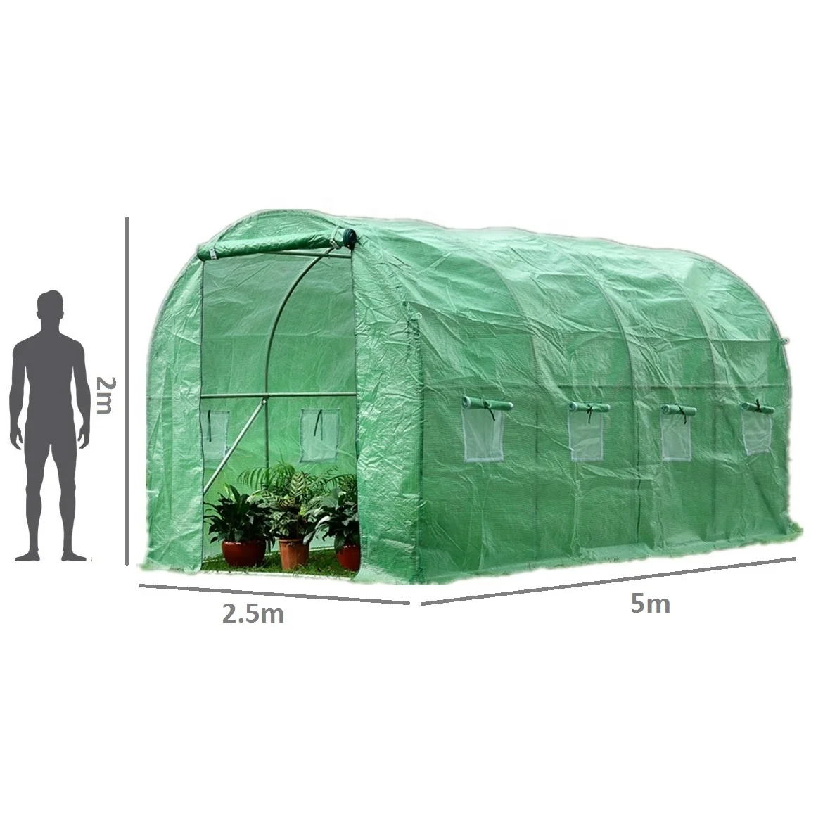 Теплица полиэтиленовая. Serum 4. A simple Single-tunnel Greenhouse. Теплица 180*92*92 под чехом фото.