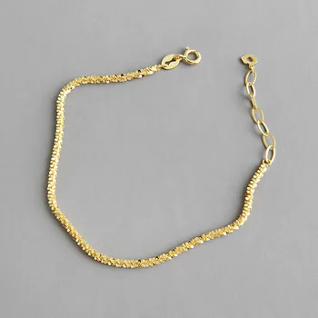 glitterチェーン Glitter Rope Chain Necklace Semi-Solid 14K Yellow Gold