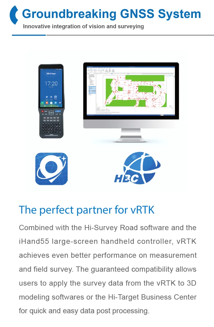 2022 New Rtk Gps Hi Target Vrtk V5 1408 Channel Cheap Land Surveying ...