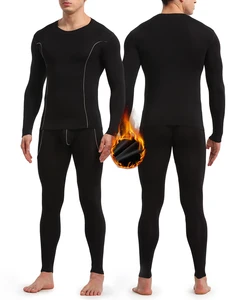 Wholesale 2 Pack Mens Thermal Underwear Winter Bamboo Long Johns Thermals Top and Bottom Set for Men