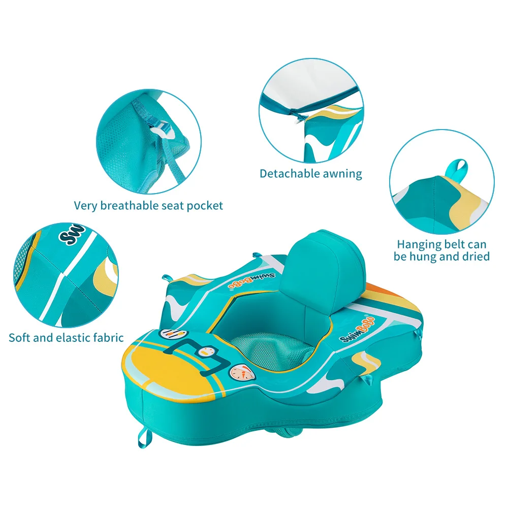 Swimbobo Non-inflatable Baby Swimming Seat Float Children Swim Ring Kids Underarm Ring Non Inflatable Child Seat Floating