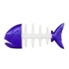 Purple fish skeleton hook-head and tail decoration