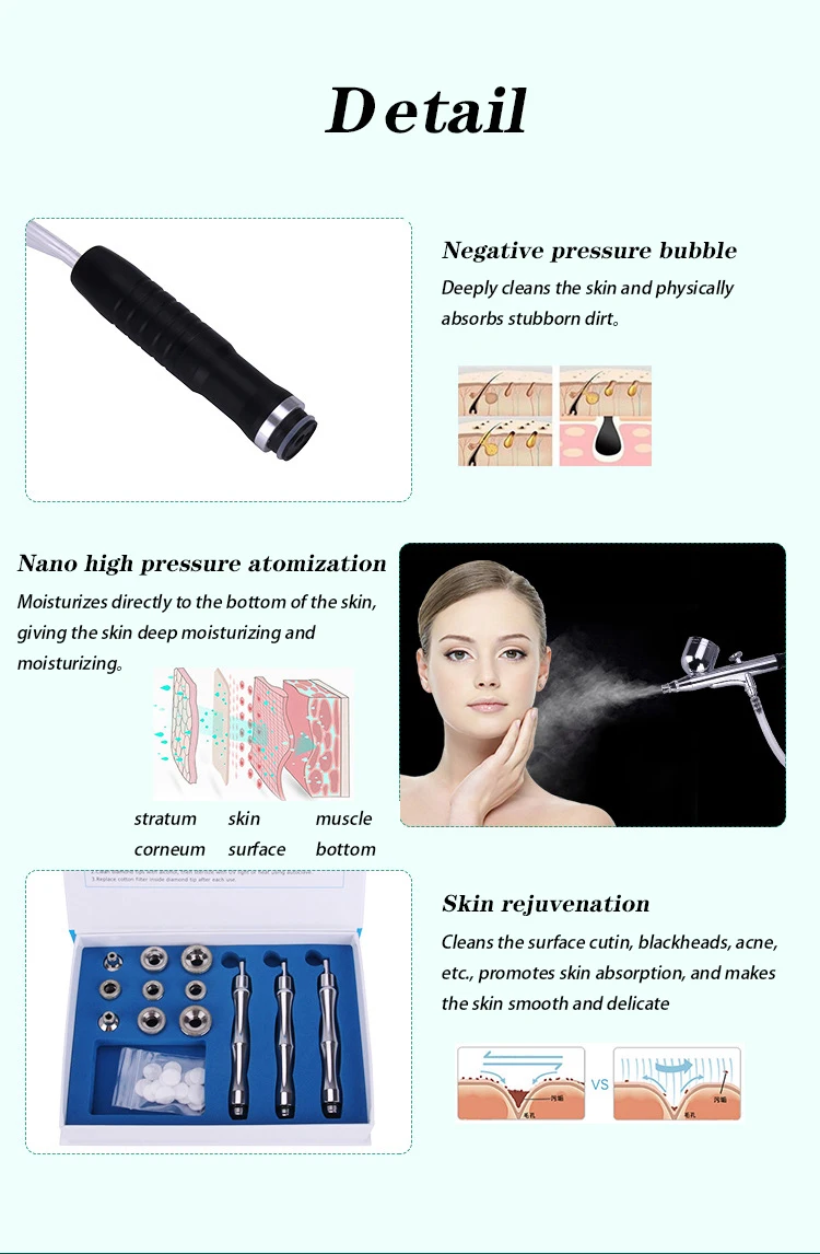 Professional 3‑in‑1 Hydro Facial & HydraFacial Dermabrasion System for Spa & Clinic