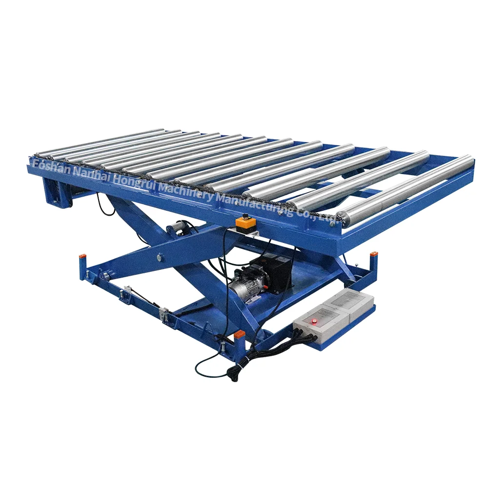 Loading 1000kg 1500kg 3000kg Cargo Foot Switch Control Lifting Platform