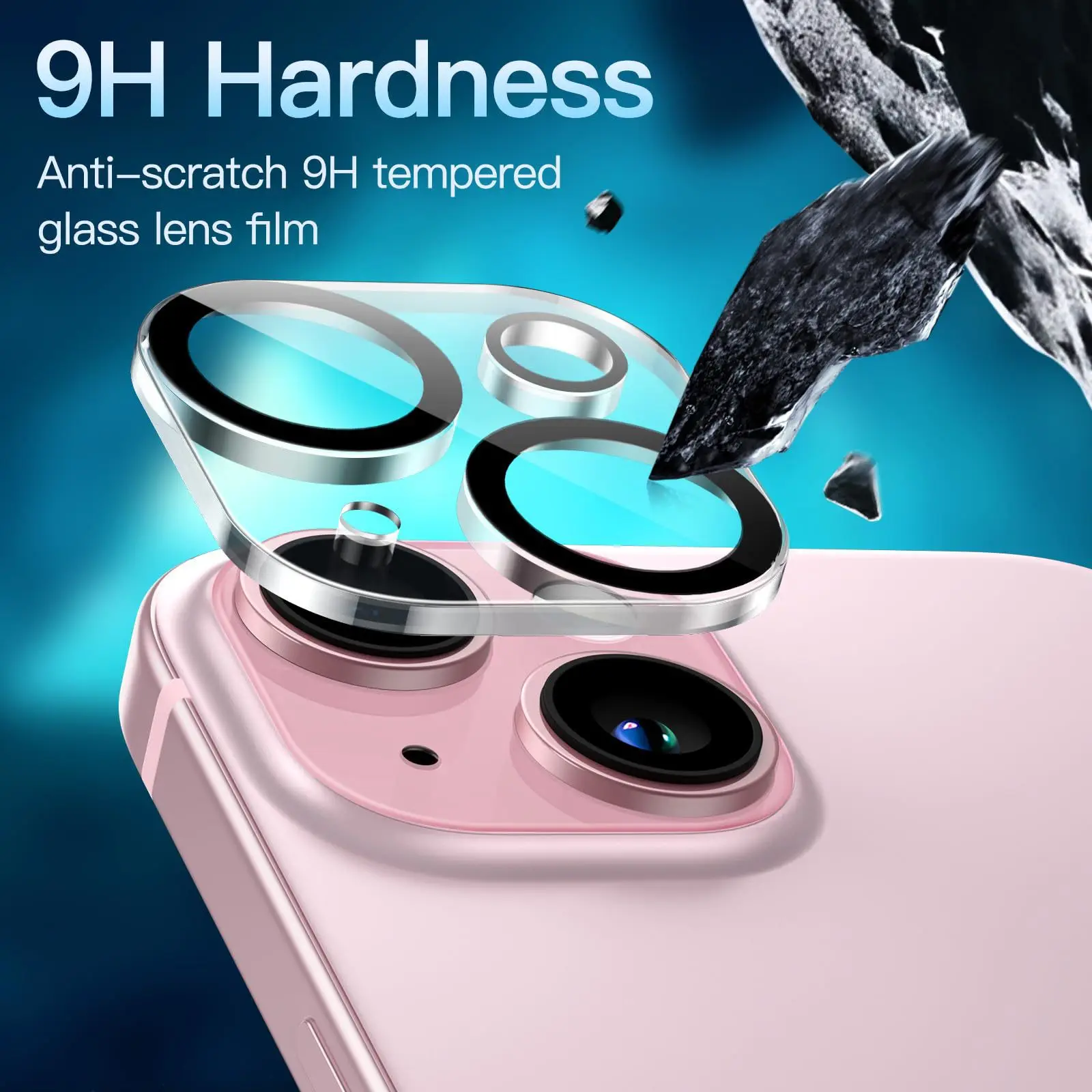 HD Clear Camera Lens Protector Tempered Glass Screen Protector for iPhone 16 15 Pro Max 14 13 12 11 Xr Xs Max 7 8 Redmi Note 11