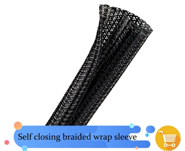 DEEM Erosion Resistant pet braided hook and loop cable wrap
