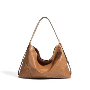 Customized Classic Ladies Hobo Handbags Fashion Genuine Leather Underarm Bag Design Large Capacity Women Shoulder Bags