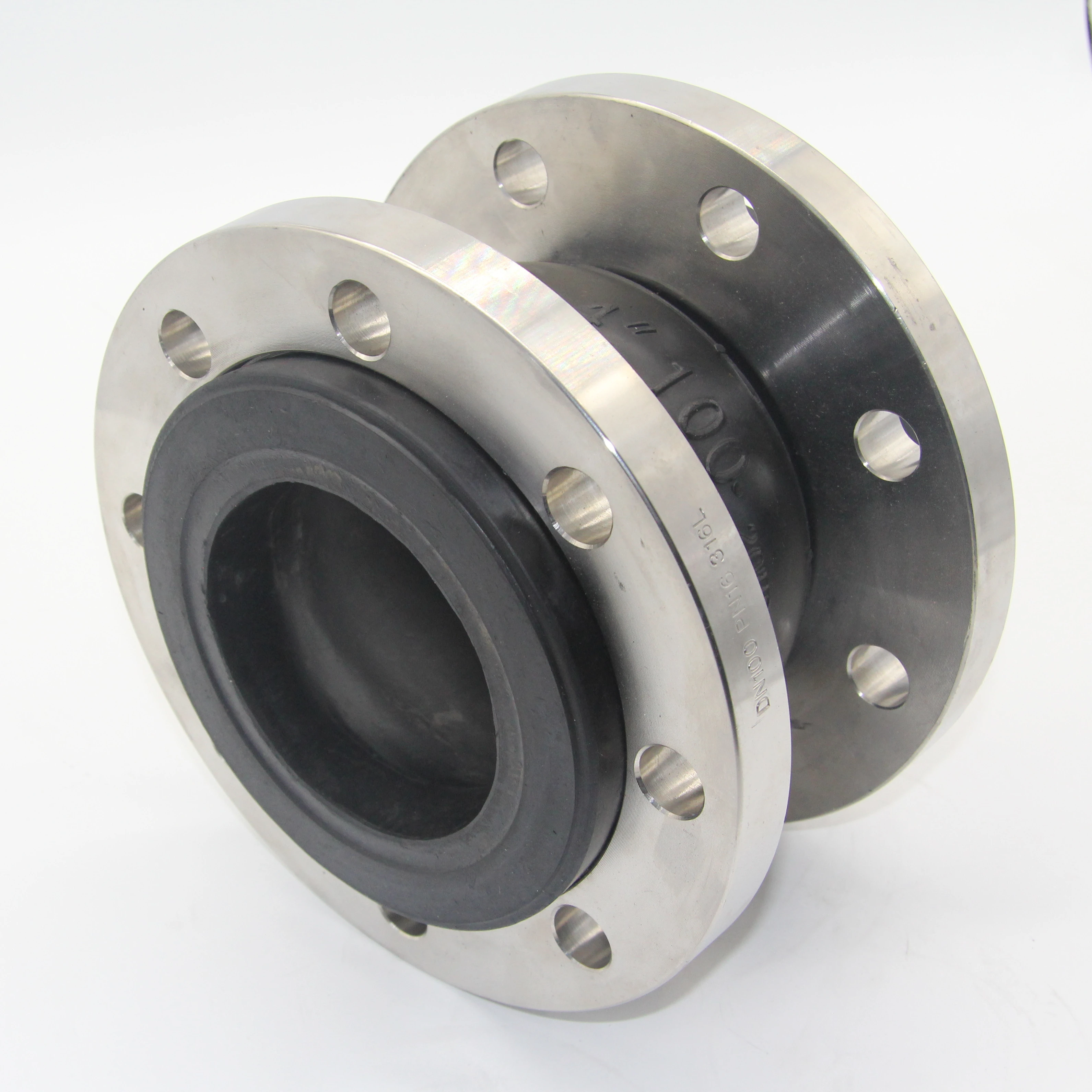 Customizable Metal Steel Flange Vulcanized Ball Resistant Flex Expans Connector Pump and Valve Expansion Joint Rubber